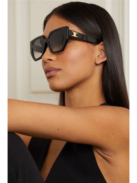 celine square acetate sunglasses.